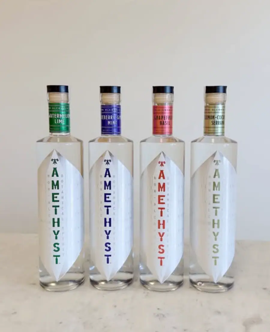Amethyst non-alcoholic drink at Monday Morning Bottle Shop